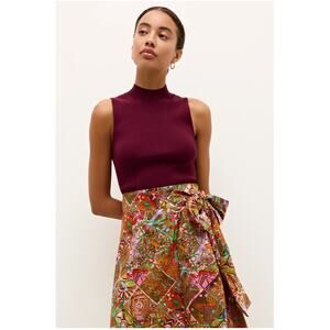 Marie Oliver Mazie Top Tank Sleeveless Mock Turtleneck Size XS NWT